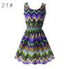Bohemian Zig Zag Chevron Chiffon Summer Dress
