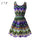 Bohemian Zig Zag Chevron Chiffon Summer Dress