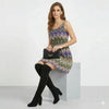 Bohemian Zig Zag Chevron Chiffon Summer Dress