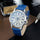 CMK Mens Watch Leather Strap | Luxury Quartz Blue Ray Glass Watch