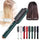 Ceramic Hot Comb Hair Straightener Brush 2 in 1 Ionic
