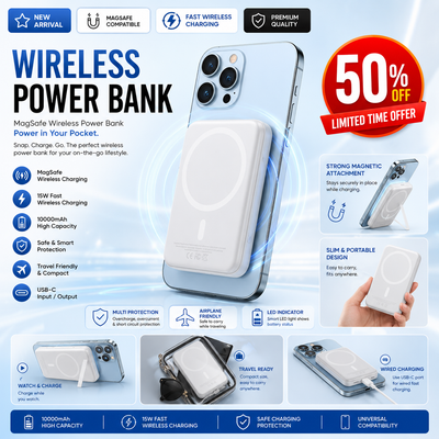 Apple MagSafe Wireless Power Bank 5000mAh | 20W Fast Charging