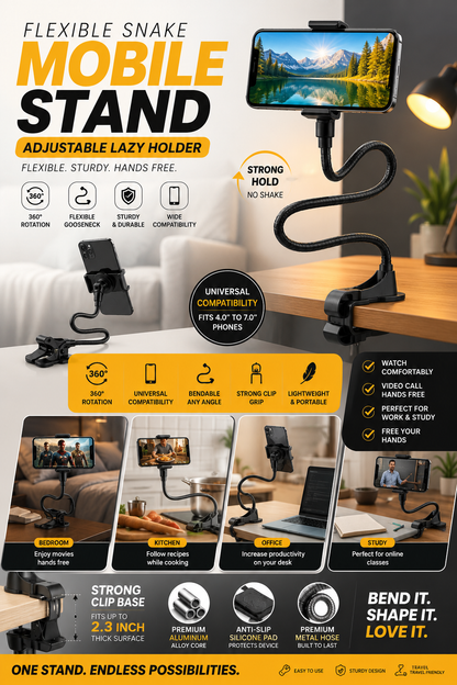 Flexible Snake Mobile Stand Adjustable Lazy Holder