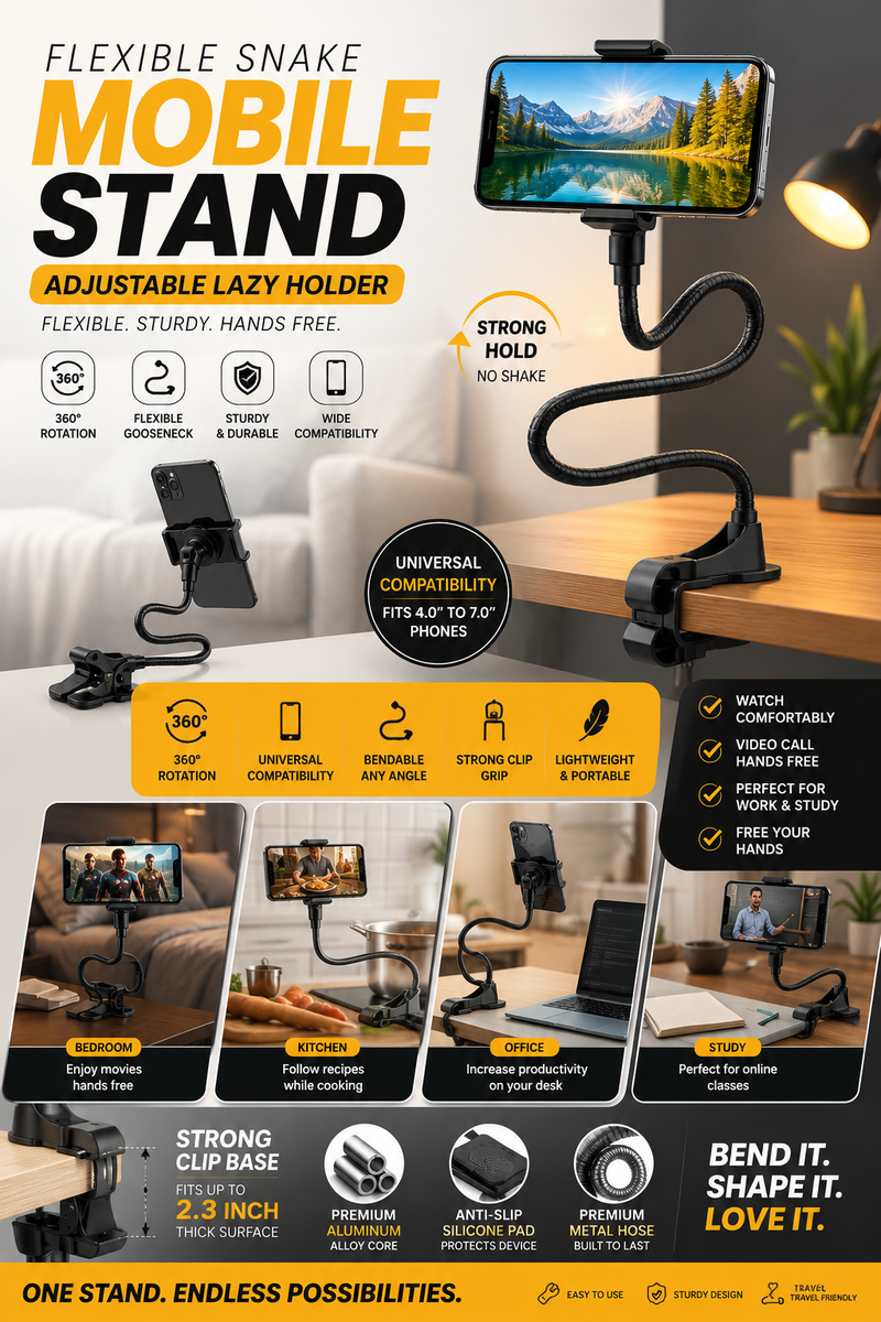 Flexible Snake Mobile Stand Adjustable Lazy Holder