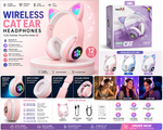 Cat Ear LED Headphones | Multicolor Wireless Headphones for Teens