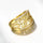 Floral Gold Plated Ring Women CZ Butterfly Statement