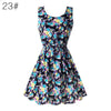 Sleeveless Floral Slim Tank Mini Dress Women Summer