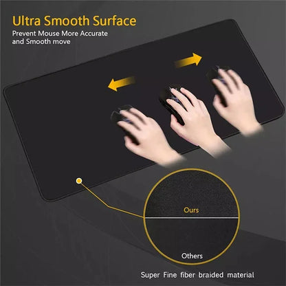 Extra Large Keyboard Mouse Mat – Shortcut Key Pattern Non-Slip Desk Pad 900×400mm