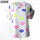 LIVA Neon Lip Print Chiffon Blouse Short Sleeve Women