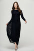 Vintage Lace Long Sleeve Maxi Kaftan Dress Women