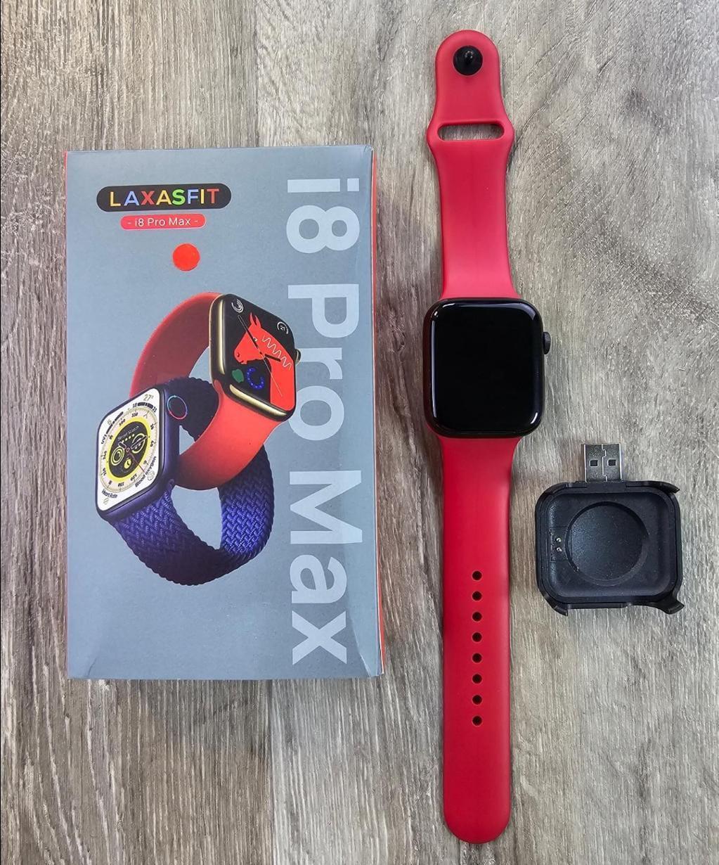Red Silicone Smartwatch | Bluetooth 5 Water Resistant Watch