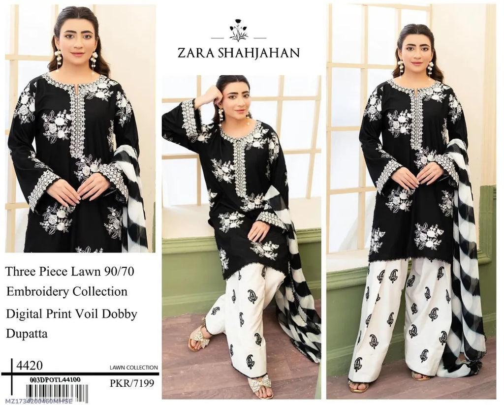 3 Piece Lawn Suit for Women | Stylish Summer Dress Collection