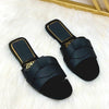 Women Black Flat Sandals | Zara Style Semi Formal Footwear