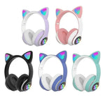 Cat Ear LED Headphones | Multicolor Wireless Headphones for Teens