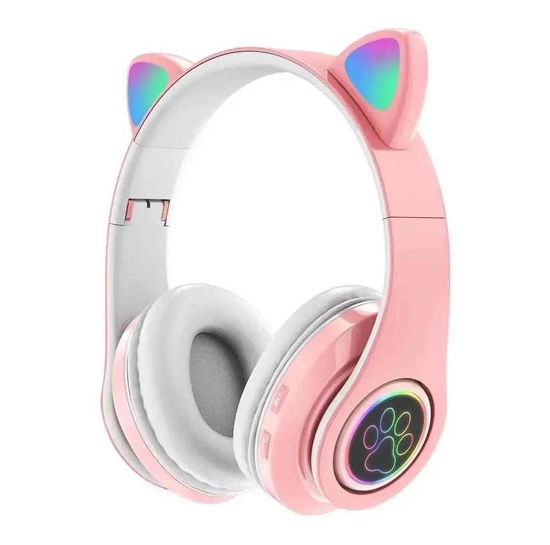 Cat Ear LED Headphones | Multicolor Wireless Headphones for Teens