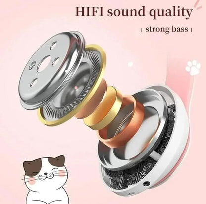 Cat Ear LED Headphones | Multicolor Wireless Headphones for Teens