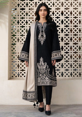 Black Embroidered Lawn Suit 3 Piece | Women Suit with Dupatta