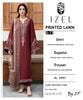 Maroon Embroidered Lawn Suit 3 Piece | Women Dress with Dupatta