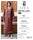 Maroon Embroidered Lawn Suit 3 Piece | Women Dress with Dupatta