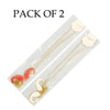 Mustache Pendant Set of 2 Golden Chain Necklace