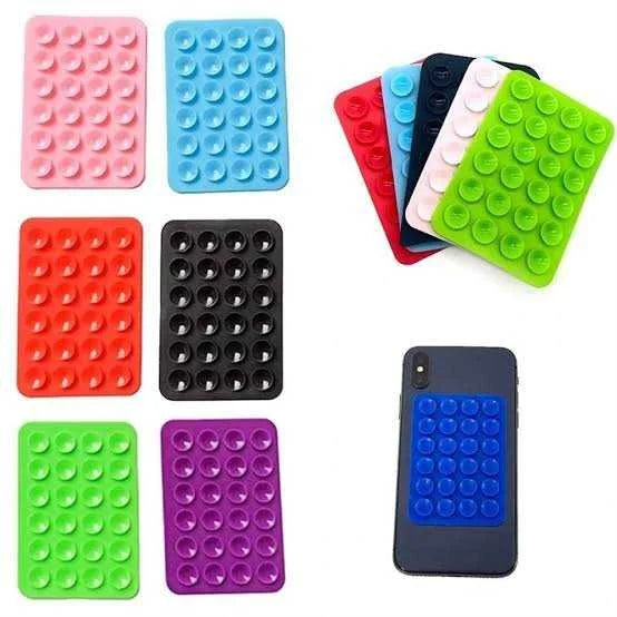 Silicone Phone Holder Suction Cup Sticky Mount pack of 3
