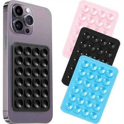 Silicone Phone Holder Suction Cup Sticky Mount pack of 3