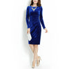Premium Velvet Full Sleeves Dress Luxurious Women Party Wear