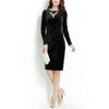 Premium Velvet Full Sleeves Dress Luxurious Women Party Wear