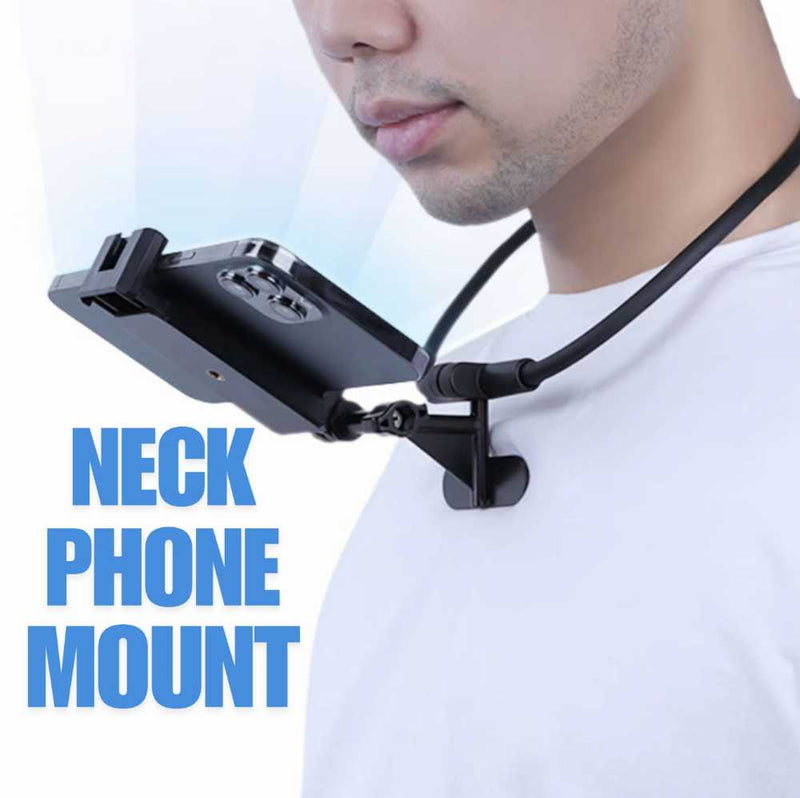 Neck Mobile Phone Mount | Hands-Free Flexible Phone Holder