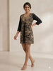 Gold Embroidered Tunic Top Women Elegant Charming