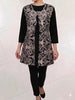 Gold Embroidered Tunic Top Women Elegant Charming