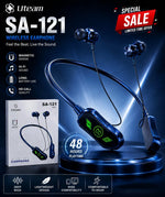 Morui M06 Power Neckband Wireless Bluetooth 5.3 Earphones with Deep Bass