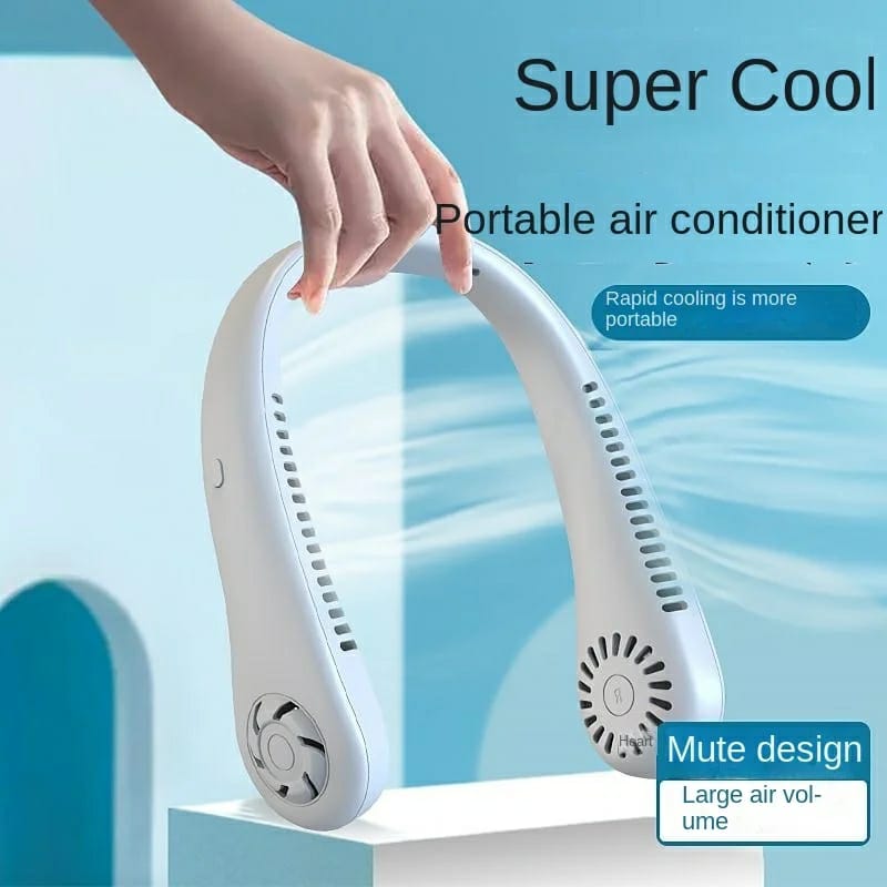 Premium Bladeless Neck Fan | Wearable Silicone Personal Air Cooler