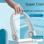 Premium Bladeless Neck Fan | Wearable Silicone Personal Air Cooler