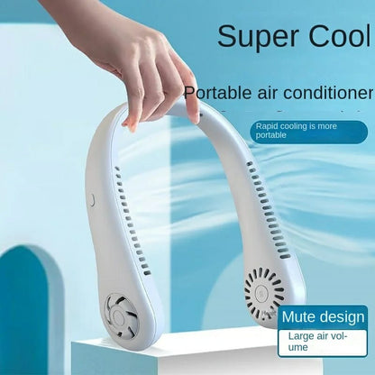 Premium Bladeless Neck Fan | Wearable Silicone Personal Air Cooler