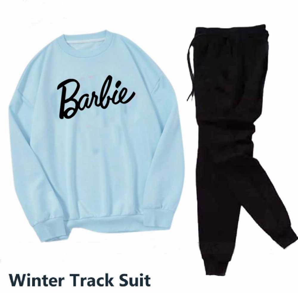 Trendy Fleece Tracksuit for Women | Winter Sweatshirt & Trouser Set