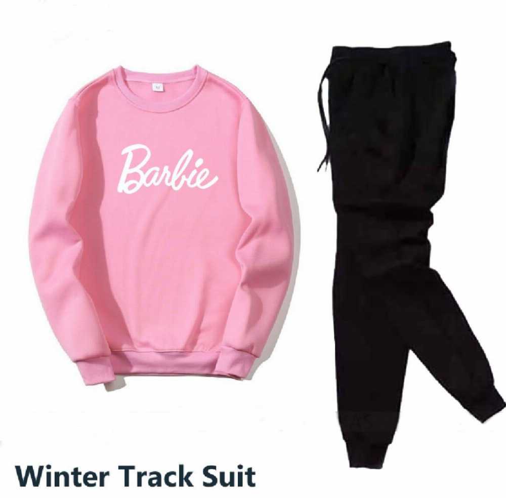 Trendy Fleece Tracksuit for Women | Winter Sweatshirt & Trouser Set