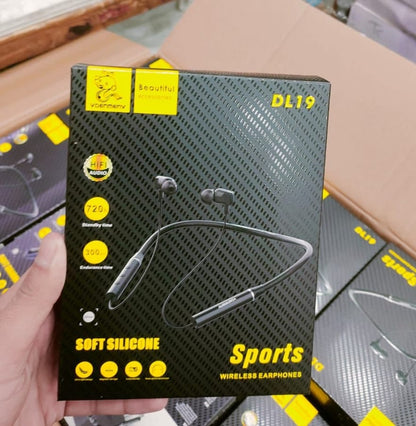 DL19 Sports Wireless Neckband Earphones | Bluetooth 5.2 | HD Sound | Long Battery