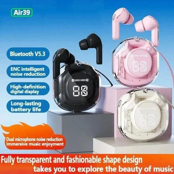 Air 39 Wireless Earbuds Bluetooth 5.1 | HD Sound | Touch Control | Compact Design