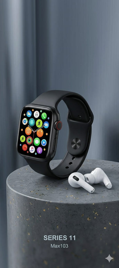 10-in-1 Smartwatch with Wireless Earbuds Combo