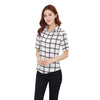 Womens Turn Down Collar Blouse Office Ladies Formal Shirt