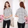 Womens Turn Down Collar Blouse Office Ladies Formal Shirt