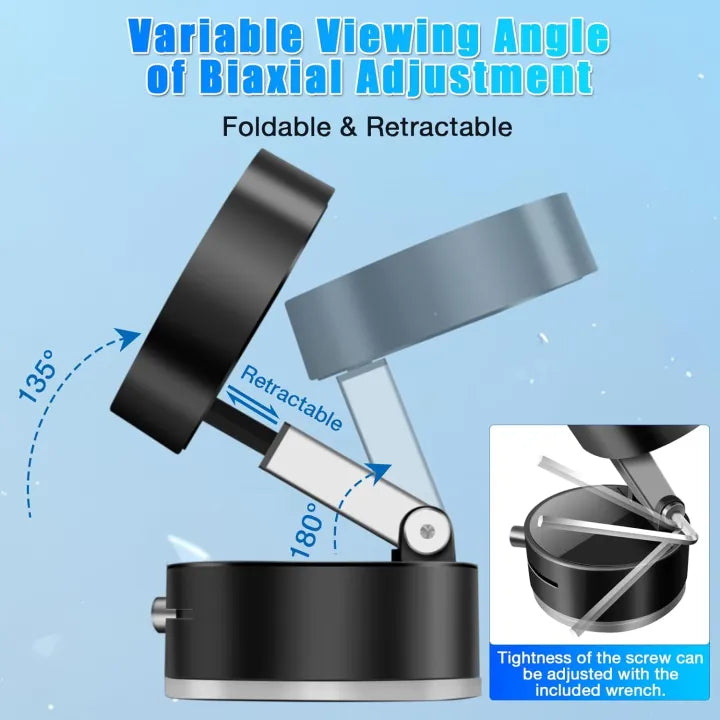 Universal Vacuum Magnetic Suction Cup Stand | Folding Swivel Phone Holder