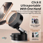 Universal Vacuum Magnetic Suction Cup Stand | Folding Swivel Phone Holder