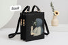 Elegance in Bloom Crossbody Mobile Wallet Black | Stylish Organizer Bag
