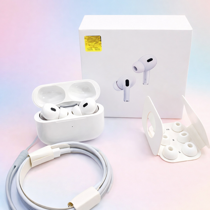 🎧 Black AirPods Pro 2 Wireless Bluetooth Earbuds with Charging Case