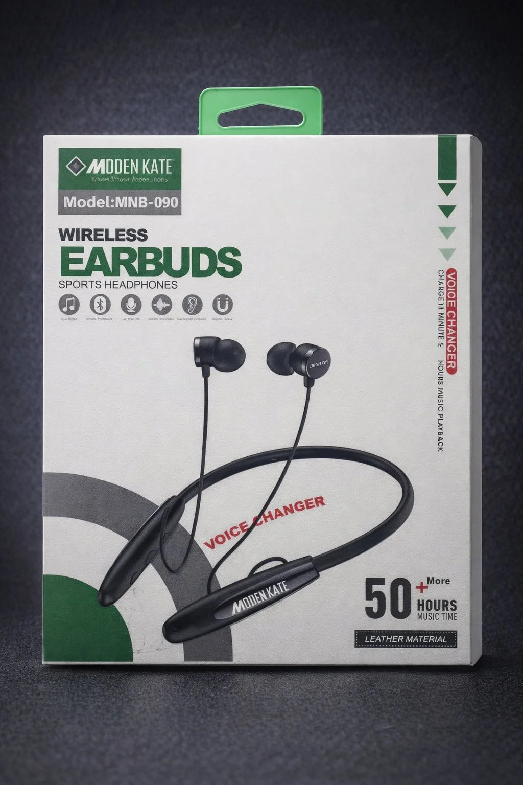 Modern K8 Neckband Wireless Earphones | Bluetooth 5.2 | Deep Bass | Long Battery