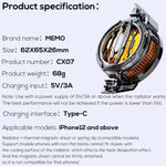 Magnetic Phone Cooler Fan Case Yellow 68G Gaming | Fast Cooling Mobile Phone Cooler for PUBG & Mobile Gaming