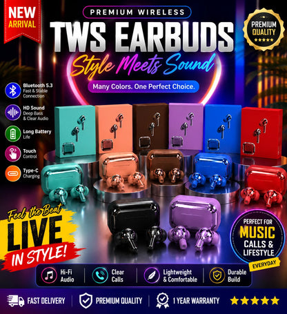 Pro 2 Wireless Earbuds Bluetooth 5.3 | ANC | Touch Control | Long Battery Backup